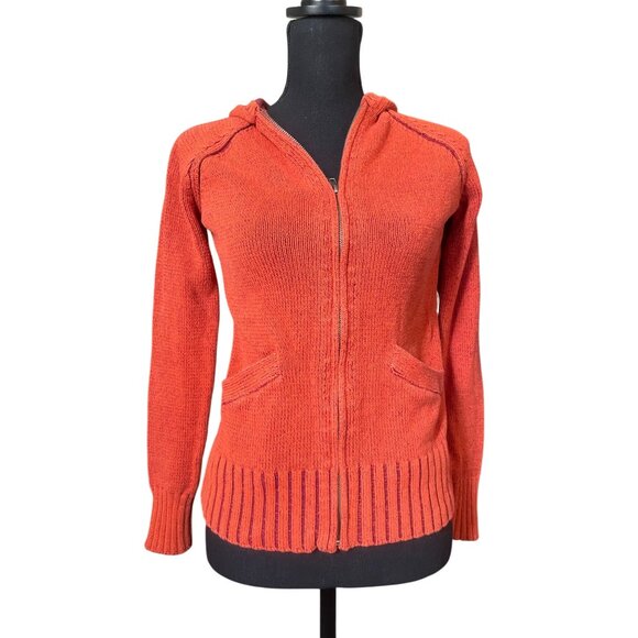 Ruffhewn ladies zipper front rust hoodie cardigan pockets Small fall - Picture 1 of 12
